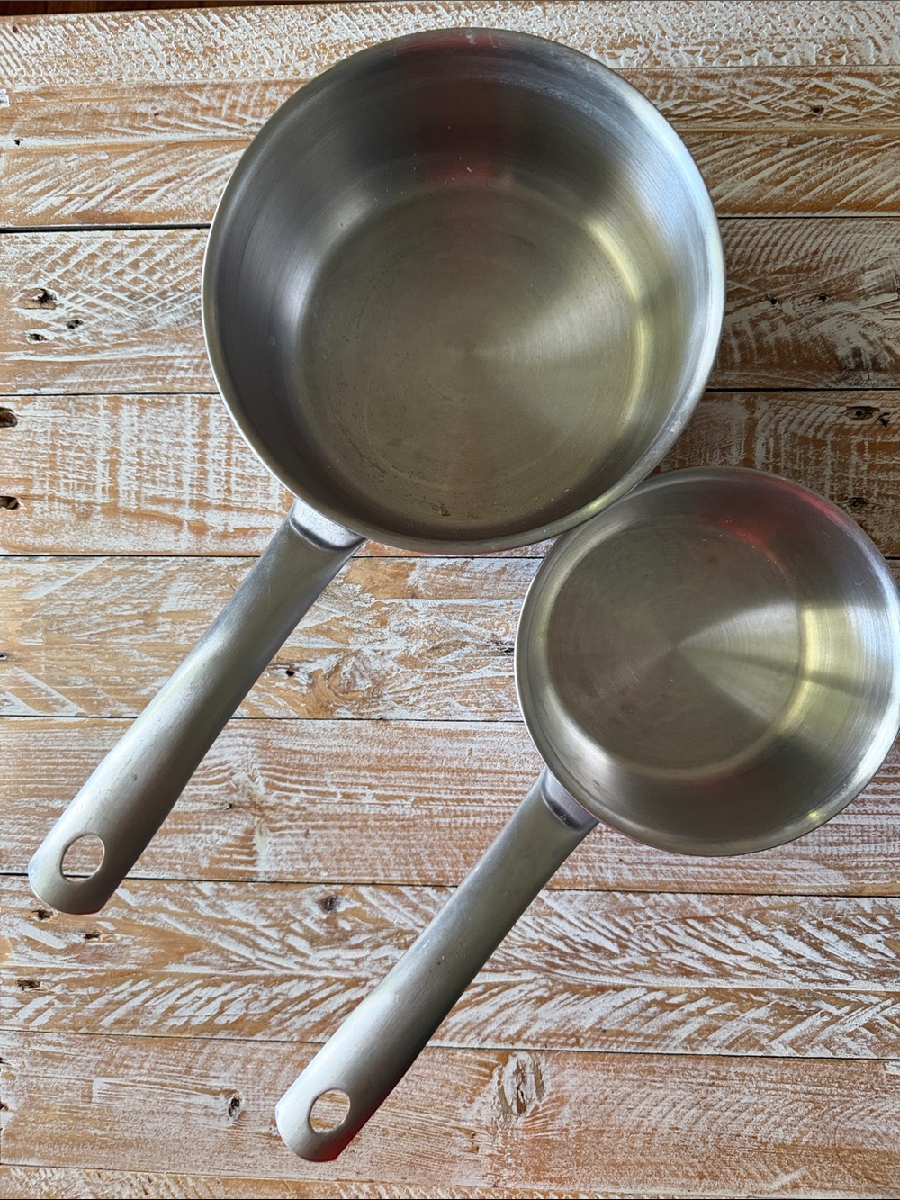 🍳ExcelSteel Stainless Steel Saucepan Set of 2🍳 ~ 6” & 7.5”